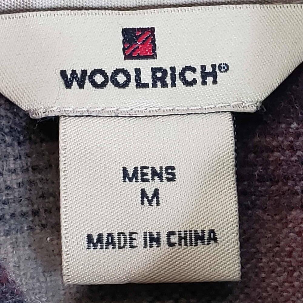 Woolrich Shirt Flannel Plaid Mens Size Medium M Long Sleeve Button Down Wool - Picture 7 of 10